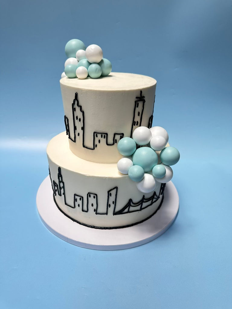 cityscape cake 