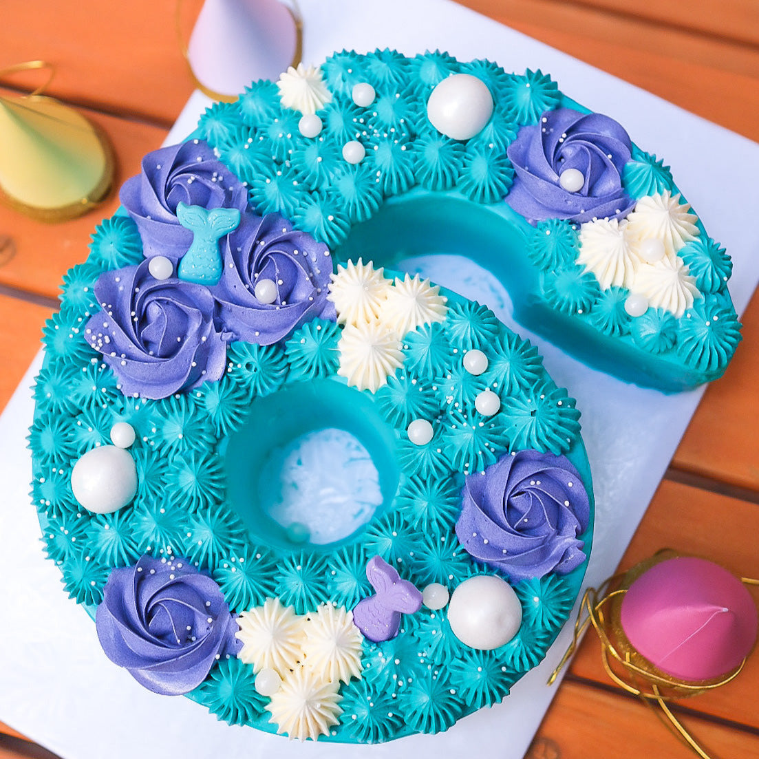 1st Mermaid Birthday Cake — Skazka Cakes