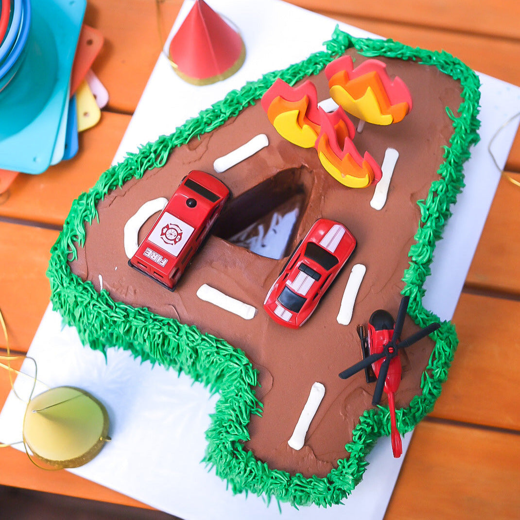 Fire Truck Cake Topper, Fireman Party Decorations, Firetruck Birthday Decor  INSTANT DOWNLOAD Printable PDF - Etsy